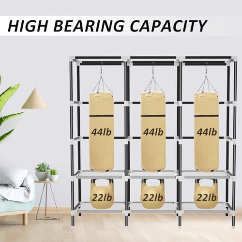 LOKEME Wardrobe Closet,Steel Pipe Diameter 19mm,Portable Closet for Bedroom - Image 4