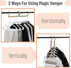 Mr. Pen- Space Saving Hangers, 8 pcs, 360° Rotating Hooks | Magic Cascading Hanger Organizer with 5 Enclosed Slots, Closet Organizers and Storage for Clothes - Image 4