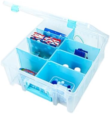 ArtBin Super Satchel Double Deep Compartment Box - Art Storage with 8 Removable Compartments, Smart Closure for Craft Supplies - Image 2