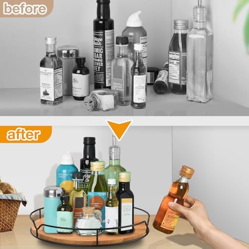 Lazy Susan Turntable Organizer for Cabinet Pantry Kitchen Countertop Computer Cupboard, 14 inch - Image 5