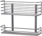 Household Essentials 1228-1 Double Basket Door Mount Cabinet Organizer | Mounts to Solid Cabinet Doors or Wall by HouseholdEssentials