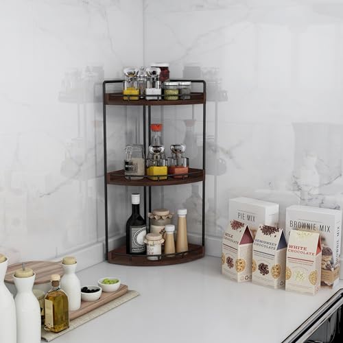 Dorhors Corner Bathroom Organizer Countertop,Vanity Counter Storage Shelf - Image 5