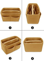 LEXSION Felt Purse Organizer Insert, Tote Bag Shaper Dividers with 5 Sizes - Image 3