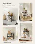 SONGMICS Cabinet Organizer Shelf, Set of 4 Spice Rack, Kitchen Storage - Image 6