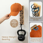 2 Pack Wooden Hat Rack, Each Holds 11 Baseball Caps, Adhesive/Screw Mount - Image 7