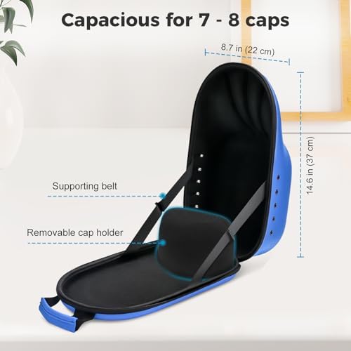 ProCase Hard Shell Travel Case for Baseball Caps Holds 7-8 Hats - Image 2
