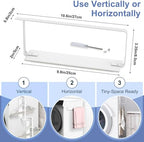 2-Pack Magnetic Hanger Holder for Laundry Room, White - Image 3