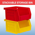 Akro-Mils 30210 AkroBins Plastic Storage Bins, 5"x4"x3", Yellow, 6-Pack - Image 4