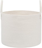 JMvicyroam 115L Extra Large Machine Washable Cotton Rope Blanket Basket by JMvicyroam