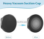 Onemake Shower Caddy Suction Cup, 2 Pack Shower Shelf with Hooks, Black - Image 4