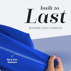 Nylon Laundry Bag - Locking Drawstring Closure and Machine Washable. These Bags will Fit a Laundry Basket or Hamper and Strong Enough to Carry up to Three Loads of Clothes. (Royal Blue) - Image 4