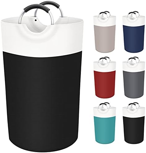BlissTotes 90L Laundry Basket, Freestanding Collapsible Hamper, Black by BlissTotes