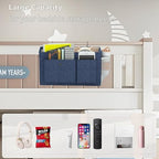 Bedside Caddy Bedside Storage Hanging Organizer for Bunk Dorm Bed Rail - Image 5