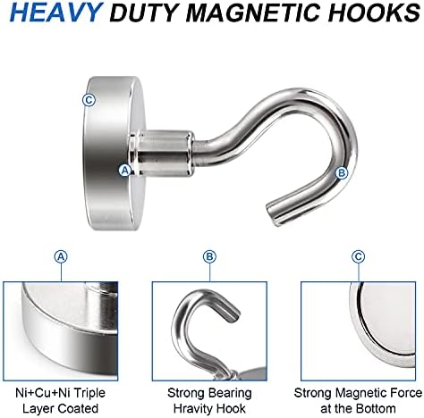 LOVIMAG Magnetic Hooks for Cruise Essentials 2026 Cabins Door 30 Pack-30LBS - Image 6