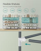 SONGMICS 5-Tier Shoe Rack, Shoe Storage for Hallway Closet - Image 6