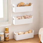 3 Pcs Kitchen Cabinet Door Organizer, Adhesive Mount Inside Cabinet Door Storage, Under Sink Storage Shelf for Kitchen,Bathroom,Office (White) - Image 3