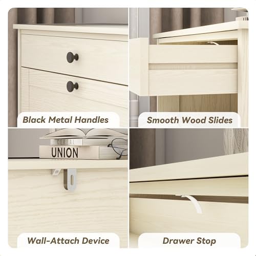 Wooden Shoe Rack with 2 Flip Drawers, Entryway Shoe Storage Cabinet - Image 7