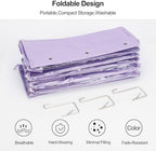 Lirex Over The Door Purse Organizer & Purse Shelf for Closet – Handbag Storage Organizer with Purse Hanger. Perfect for Scarves, Hats, and Leggings. L (15.7'' x 5.7'' x 68''), Purple - Image 6