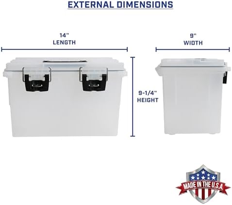 Sheffield 12763 XL Transparent Storage Bins With Lids, 2-Pack Stackable Storage Bins, Made in USA, Lockable and Water-Resistant Containers with Lids, Plastic Containers for Home, Classroom, and Dorm - Image 2