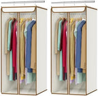 Univivi Garment Bags for Hanging Clothes, Cloth Bag 40 In, 2 PCS, Beige by Univivi