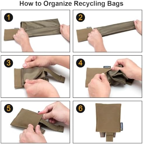 IDOGEAR Sports MOLLE Folding Dump Pouch Utility Tool Pouch Roll Up Quick-Release Magazine Waist Pouch Compact Storage for Outdoor Airsoft Paintball - Image 4