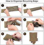 IDOGEAR Sports MOLLE Folding Dump Pouch Utility Tool Pouch Roll Up Quick-Release Magazine Waist Pouch Compact Storage for Outdoor Airsoft Paintball - Image 4