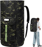 laundry bag backpack,extra-large heavy duty laundry bags,laundry backpack for college students,drawstring closure (Black CP) by SUOVOCK