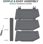 Grey Plate Organizer for Cabinet - 3 Tier Gray Bamboo Corner Cabinet Organizer Shelf for Plates Bowls Mugs Cups, Kitchen Cabinet Organizer, Cabinet Shelf Organizer, Countertop Rack, 10 x 10 x 9.5 Gray - Image 6