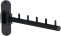 Folding Wall Mounted Clothes Hanger Rack with Swing Arm, Foldable 180°Rotation, Stainless Steel 304 Folding Clothes Hanger Drying Rack Rod, for Laundry Room Valet Hook (Black) by Votmores