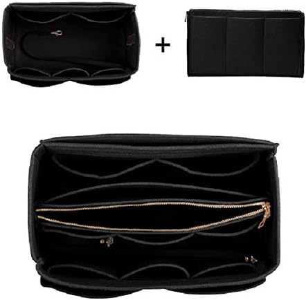 ZTUJO Purse Organizer Insert, Felt Bag Organizer with Metal Zipper, Handbag & Tote Shaper, For Speedy Neverfull Tote, 7 Sizes - Image 5