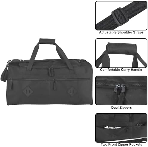 24 Inch 55 Liter Multi Pocket Duffle Bags for Men & Women For Traveling, the Gym, and as Sports Equipment Bag/Organizer - Image 2