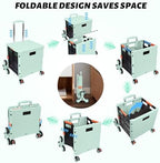 FELICON SELORSS Folding Utility Climber Cart Portable Rolling Crate-Green - Image 4