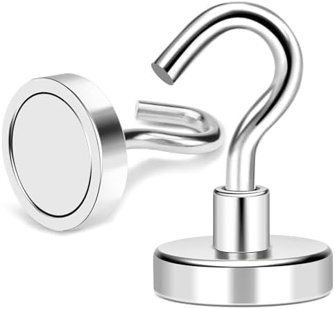 MIKEDE Magnetic Hooks 50lbs Strong Magnets Hook 18 Pack - Image 6