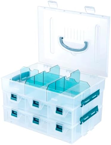 MyGift 11 Inch Craft Storage Organizer Case With 6 Drawers - Image 6