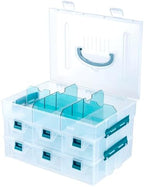 MyGift 11 Inch Craft Storage Organizer Case With 6 Drawers - Image 6