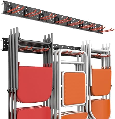 Wallmaster Wall Mount Garage Tool Storage Rack Folding Chair Hangers by Wallmaster