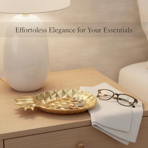 Multipurpose Ceramic Catchall Tray for Jewelry, Keys, and Snacks - 7.7 x 5.3 Inch Decorative Dish for Nightstand, Vanity, or Entryway (1 Piece) - Image 2