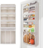 Extra Large Over The Door Organizer with Clear Pockets - 8 Compartments & XL Bottom Storage, Heavy-Duty Hanging Organizer for Bathroom, Bedroom, Closet (57 Inch Height). - Image 5