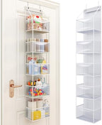 Fixwal 5-Shelf Over The Door Hanging Pantry Organizer, Room Organizer with Clear Plastic Pockets, 25lb Ultra Sturdy & Large Capacity for Closet, Bedroom, Nursery, Bathroom and Sundries by Fixwal