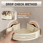 Conworld Corner Shower Caddy Suction Cups, No-Drilling Corner Shower Shelf - Image 3