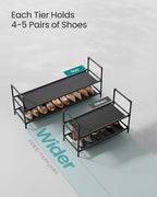 SONGMICS 2-Tier Shoe Rack, Shoe Storage for Hallway Closet - Image 5