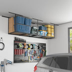 FLEXIMOUNTS 2x8 Overhead Garage Ceiling Storage Rack Organization, Black - Image 5