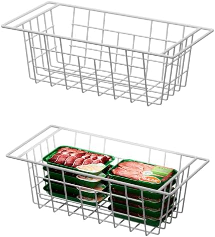 SANNO 17.5in Chest Freezer Basket,Freezer Organizer Bins, Sturdy Metal Wire Freezer Organizer for Home Kitchen by SANNO