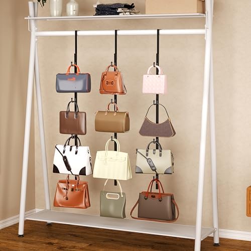 SWTYMIKI Over Door Hat Rack - Hat Organizer with 4 Hooks Design, Hanging Baseball Cap Organizer Storage Holds Up to 20 Caps for Door, Bedroom, Closet (Black) - Image 5