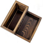 MyGift Burnt Wood Entryway Mail Organizer with Key Storage Tray - Image 6