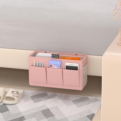 Bedside Caddy Storage Organizer for Bed Rails, Bed Caddy with 6 Pockets - Image 6