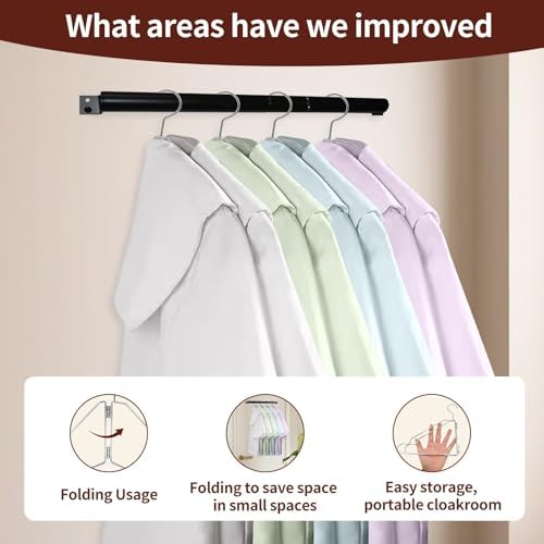 4 Pack Space Saving Hangers for Clothes: Foldable Metal Hangers - Image 6