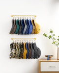Viklluyr Hat Organizer for Baseball Caps Hat Rack with 20 Hooks - Sturdy Metal Hat Storage Wall Mounted Caps Hanger Set of 2 for Closet Door Bedroom Entryway Laundry(Gold) by Viklluyr