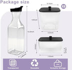 POLRAI Laundry Pod Containers and Dryer Sheet Holder and Laundry Detergent Dispenser Clear Laundry Room Organization and Storage with Wooden Lids Labels and spoon （2+1+1 Pack） - Image 3