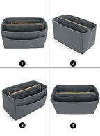 LEXSION Felt Purse Organizer Insert, Tote Bag Shaper Dividers with 5 Sizes - Image 2